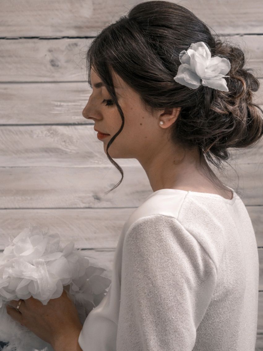 Pompadour Salon Natural Concept peinado de novia