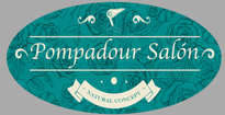 Pompadour Salon Natural Concept Logo